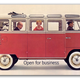 Illustration for article titled Look How Brilliant This Old Volkswagen Bus Brochure Is And I Swear That's The Redhead From Mad Men There
